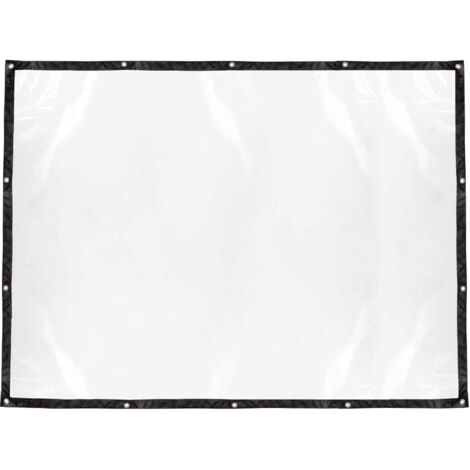 Lona impermeable de PVC con ojales para gallinero, invernadero, plantas – Tamaño: 1,5 x 2 m, Material: PE, transparente