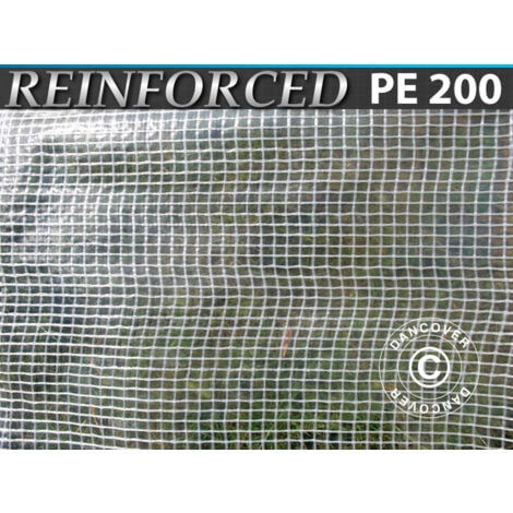 Lona Reforzado 8x10m, PE 200g/m², Transparente
