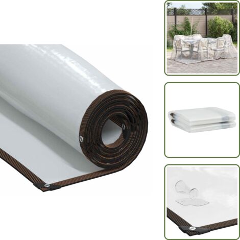 Lona impermeable - vidaXL Lona transparente con ojales 3x3 m Polietileno - Polietileno