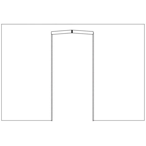 Lona lateral 3x2m blanca impermeable con puerta enrollable para gazebo plegable MARKET-PRO