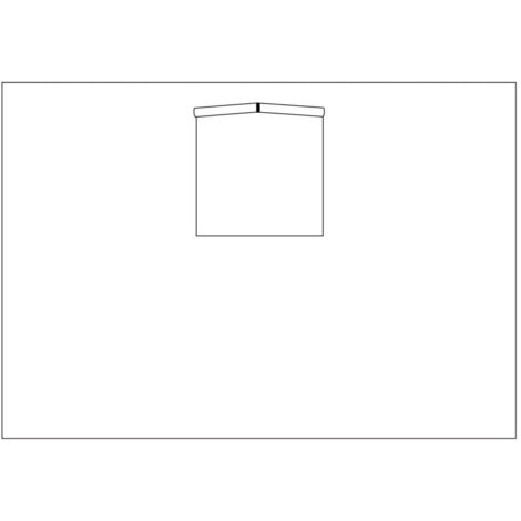 Lona lateral 3x2mt blanca impermeable con ventana para gazebo plegable MARKET-PRO
