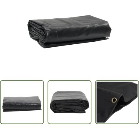 Lona negra -  Lona negra 1x2,5 m 650 g/m²
