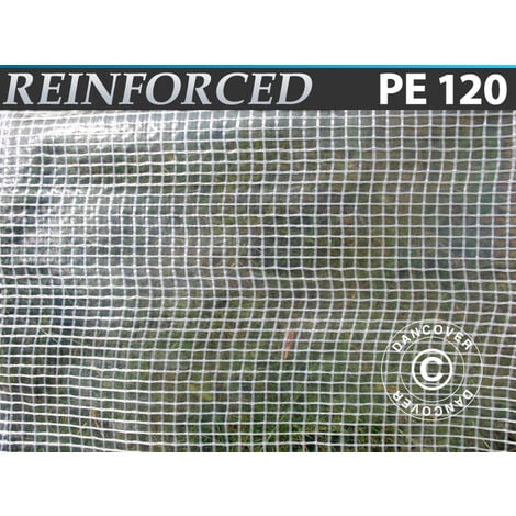 Lona Reforzado 6x10m, PE 120g/m², Transparente