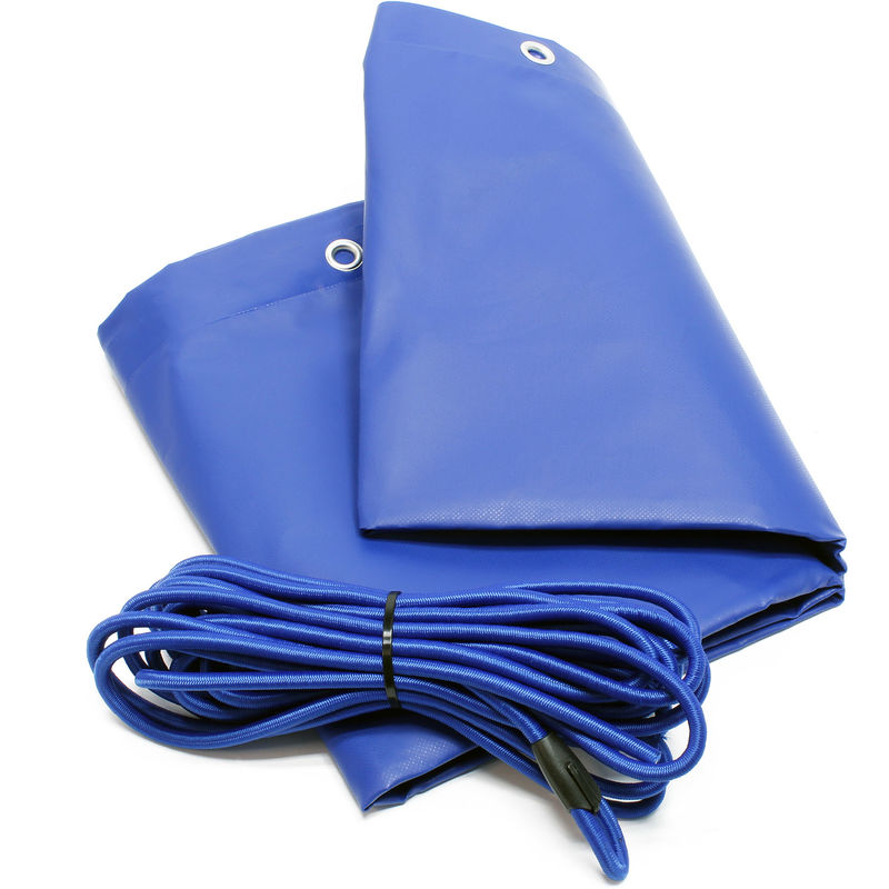 

Lona remolque Funda cubre remolque 2575x1345x50mm con cable tensor Vehículo Coche Transporte Camping