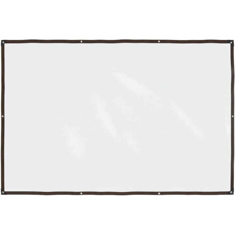 Lona transparente con ojales polietileno 2x3 m
