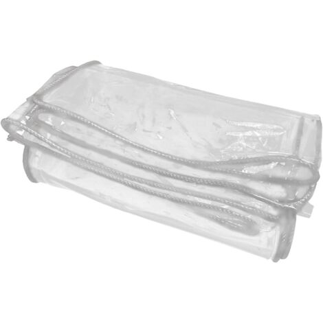 Lona transparente resistente al polvo y al viento de 2 m × 1,5 m, impermeable y transparente con ojales, cortina de lluvia de PVC grueso y vidrio blando para balcón.