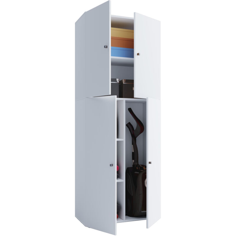 Ebuy24 Holz Besenschrank Putzschrank Lona