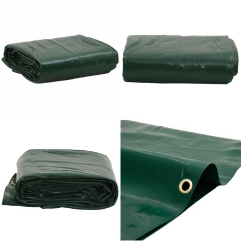 Lona verde 1x2,5 m 650 g/m² - Toldo de PVC - Toldo para jardín