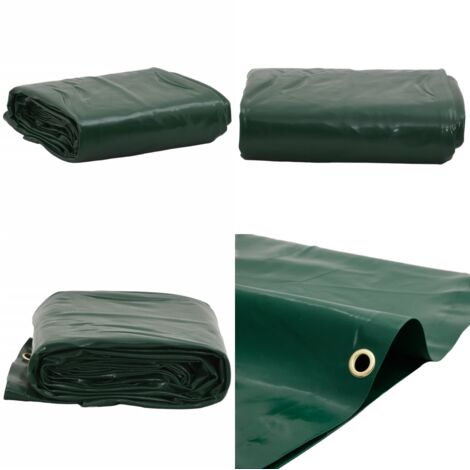 Lona verde 2,5x4,5 m 650 g/m² - Toldos de PVC - Toldos para jardín
