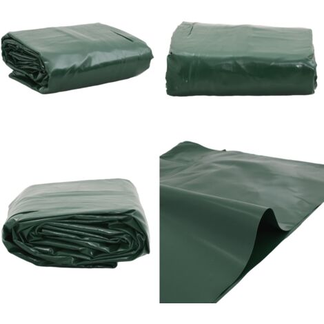 Lona verde 4x5 m 650 g/m² - Toldos de PVC - Toldos para jardín