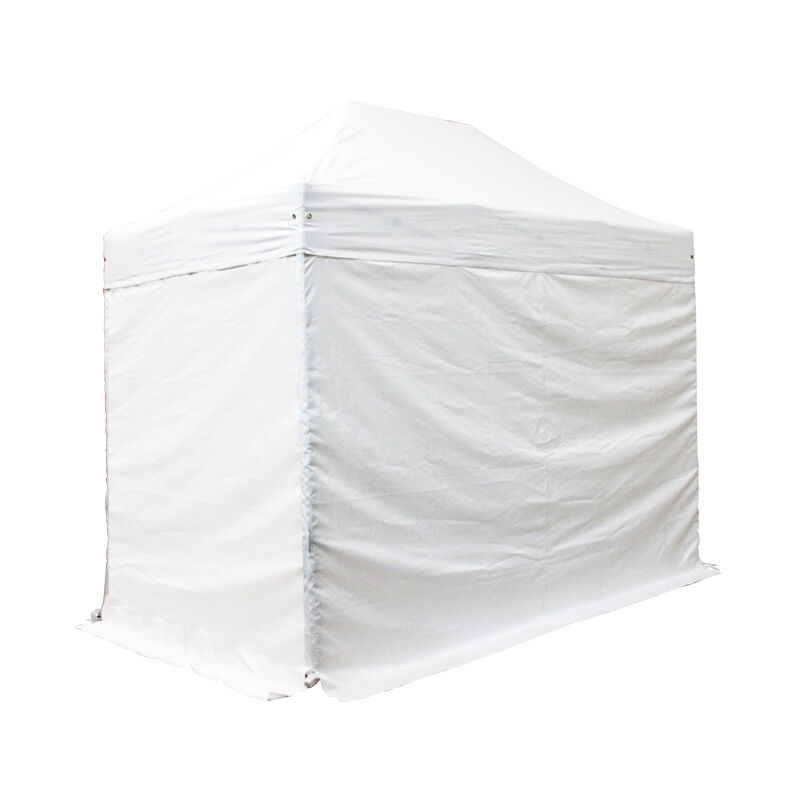 

Interouge - Lonas laterales 2x2m 3 completo + 1 puerta Poliester 300g / m2 Blanco