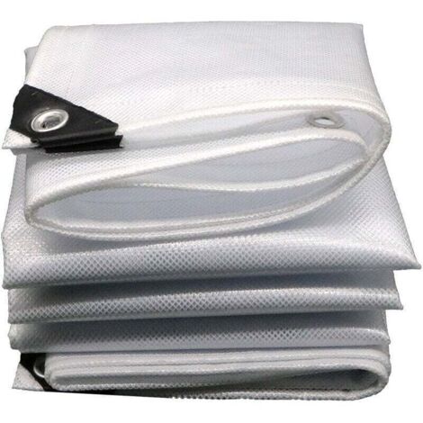 Lonas (materiales de bricolaje) - Lona protectora reforzada 3 x 4 m, 230 g/m² - translúcida/transparente - de alta resistencia, resistente al desgarro e impermeable - estabilizada a los rayos UV - Lon