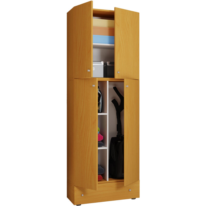 Ebuy24 Holz Besenschrank Putzschrank Lona S