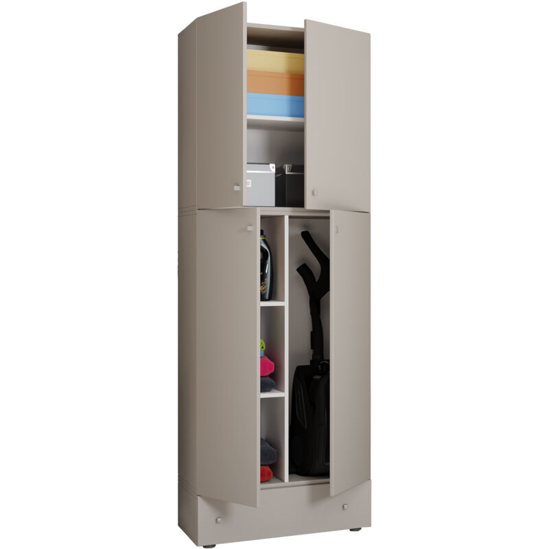 Ebuy24 Holz Besenschrank Putzschrank Lona S