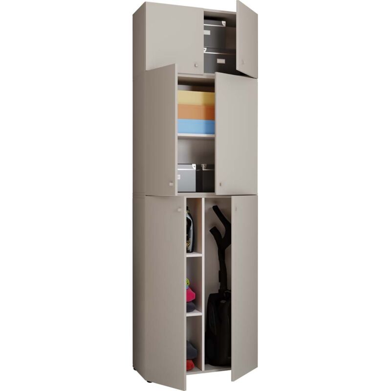 Ebuy24 Holz Besenschrank Putzschrank Lona A