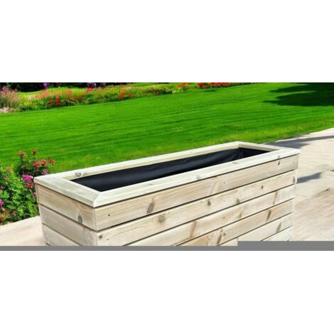 London Garden Planter - Pressure Treated Wood - L90 x W60 x H60 cm