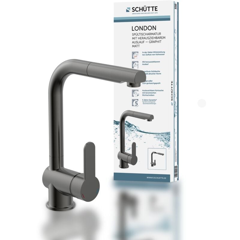 Schütte - Robinet Douchette london anthracite mat