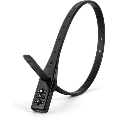 Long 47cm Antivol Velo, Antivol pour Casque Vélo Moto Portable, Code à 3 chiffres Antivol Vélo, pour Vélo, Vélo Electrique, Skateboard, Poussettes
