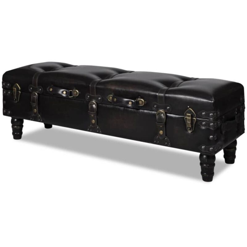 Banc long de rangement marron vidaXL