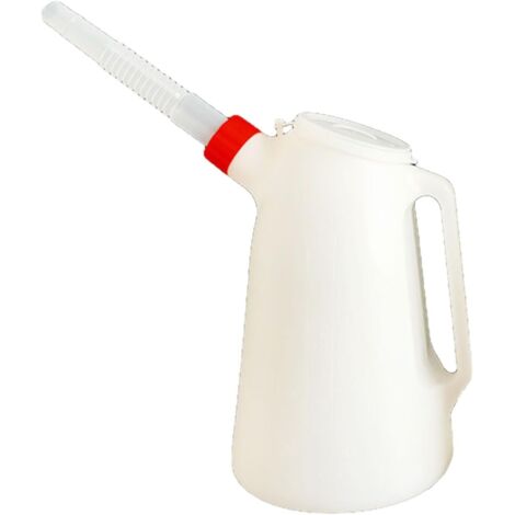Long bec 2L machine en plastique bouilloire d'huile, réservoir d'essence de voiture avec échelle