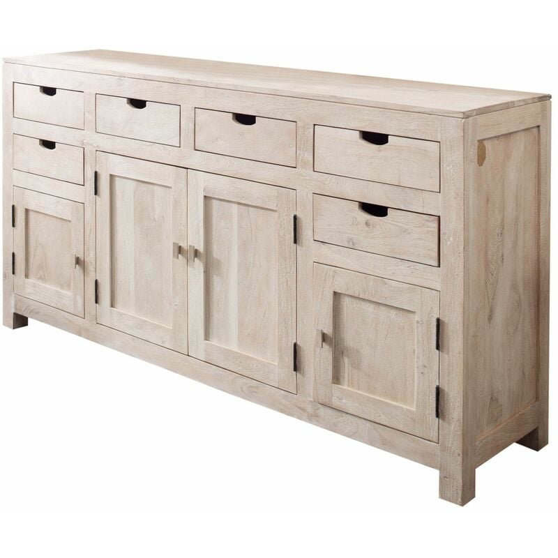Buffet 180x45 Acacia blanchi Blanc nature white 84
