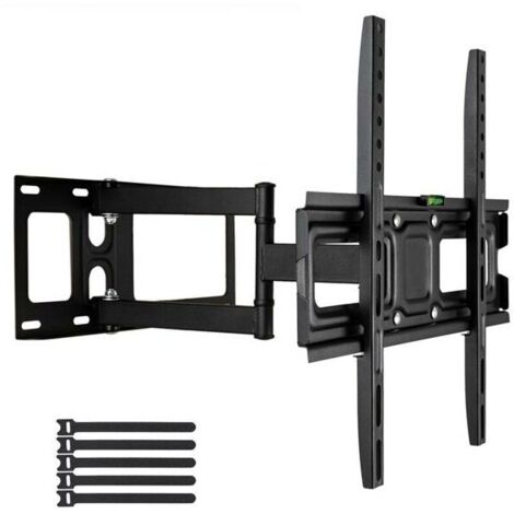 Long Reach 43" TV Wall Mount, Dual Articulating Arm, Tilt & Swivel for 32"-60" Flat/Curved TV, 35kg Load