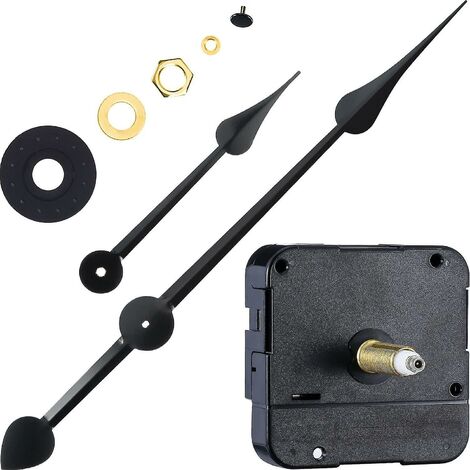 Long Shaft, High Torque Clock Movement, Clock Motor with 7" Spade Hands - Vol