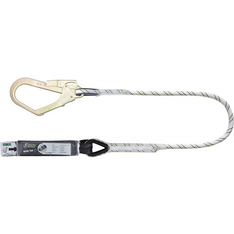 Longe antichute en corde tressée avec 1 mousqueton d'échafaudage - 1.5 m - FA3050215