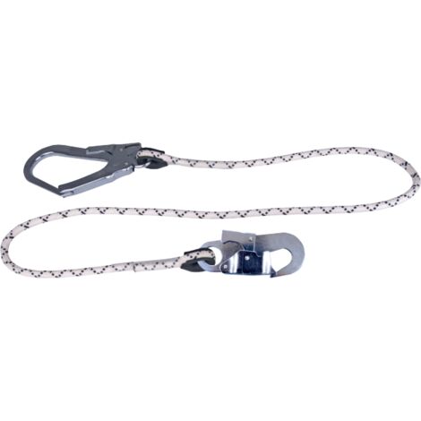 Longe d'1,5 mètre avec connecteur grande ouverture, pour une polyvalence maximale et une connexion sur tout type de structure De - 1.5 m