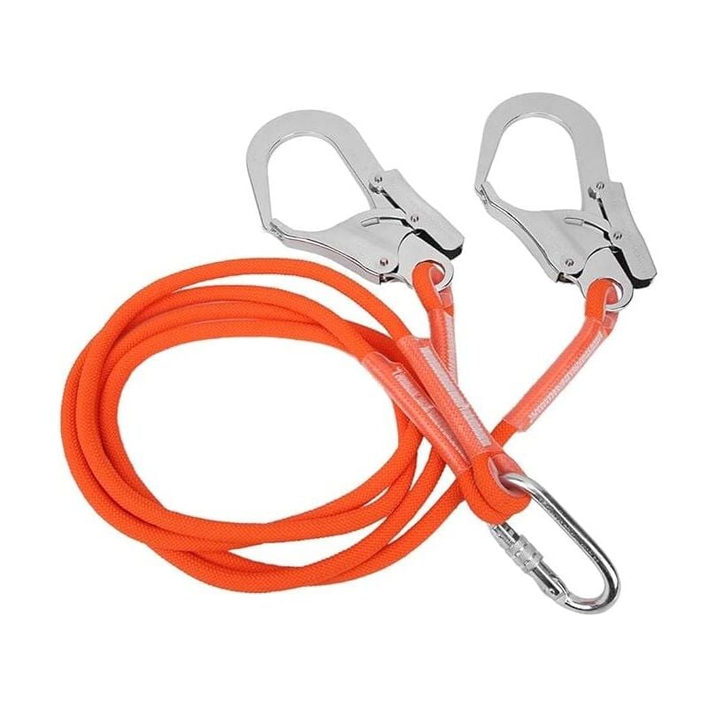 SNQ - Longe de Sécurité, Longe d'escalade de Sécurité Harnais Sangle de Protection Antichute, Harnais de Protection Lanière Ceinture de Travail à
