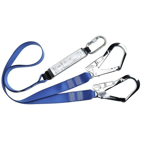 Longe double avec amortisseur d'énergie Portwest Bleu Royal Unique