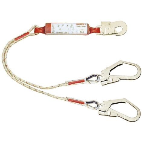 Longe double Y en corde tressée Sanchoc - Mousqueton - 1,30 M