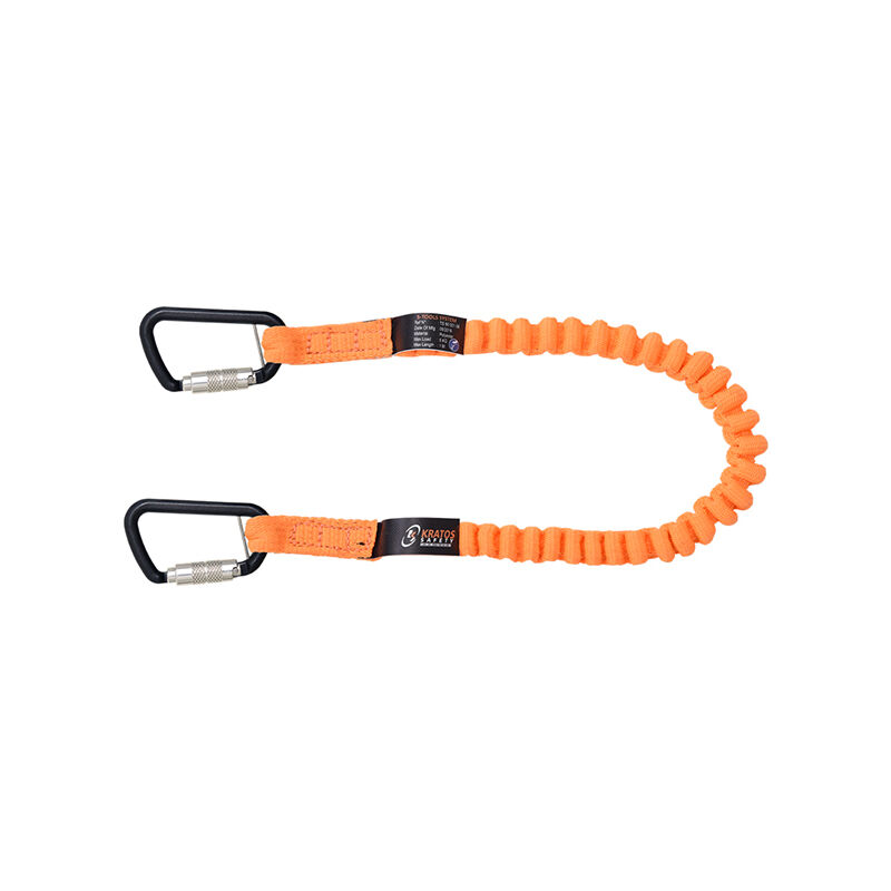 Longe élastique avec 2 connecteurs intégrés pour connexion d'outils - 1 m - TS9000106