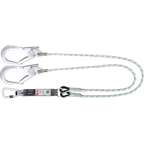 Longe fourche en corde tressée avec absorbeur d'énergie - 1,50 m - FA3062015
