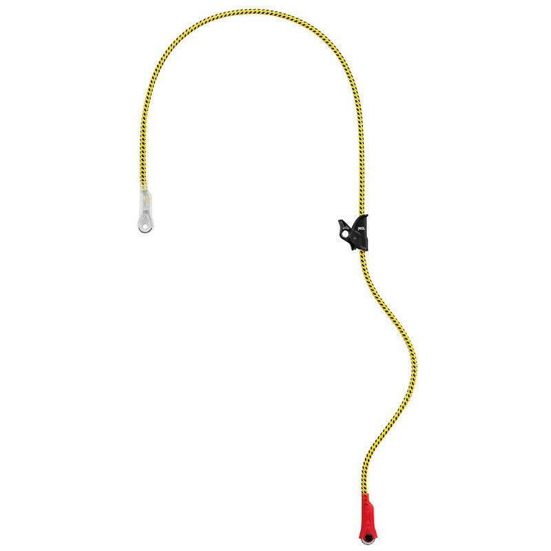 Longe réglable armée maintien au travail pour l'élagage Microflip Petzl L33 - Jaune - 4 m