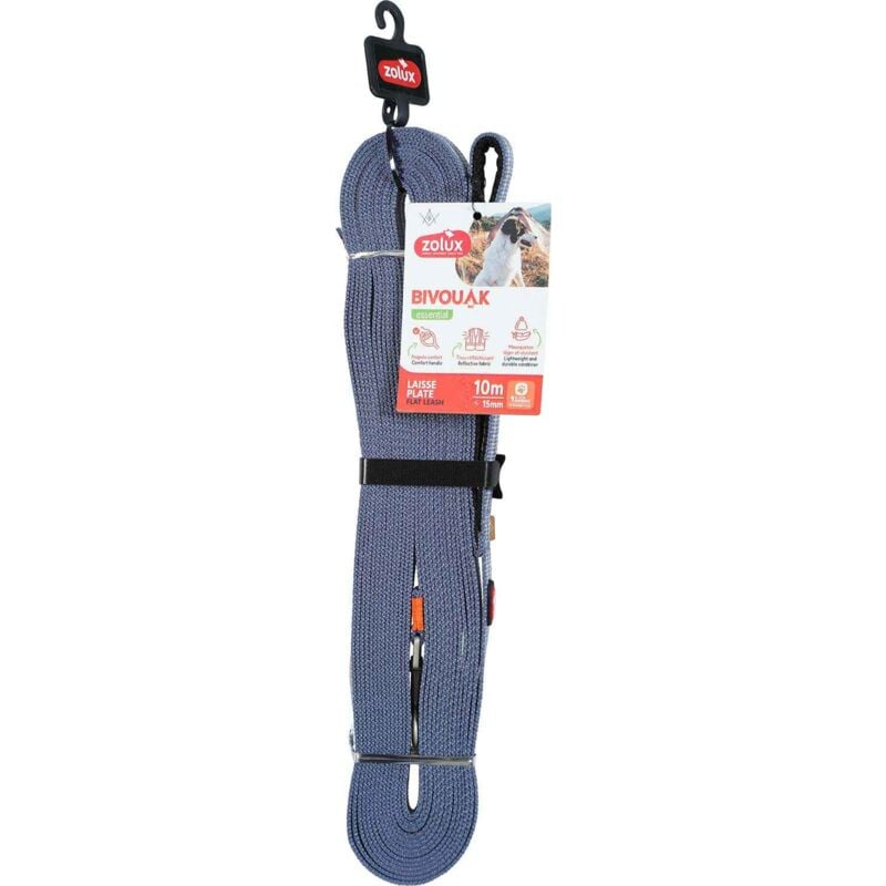 Zolux - Longe plate en polyester Bivouak 10m 15 mm