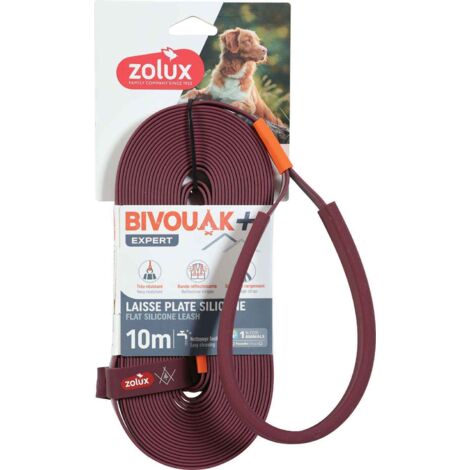 Longe plate en silicone rouge Bivouak 10 m