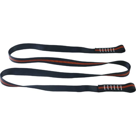 LONGE POINT D'ANCRAGE 1,5M Noir/Orange