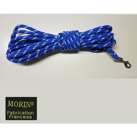 Longe pour chien, en corde diamètre 10 mm Désignation : Longe corde Longueur : 2 m Diamètre : Longe corde MORIN 140063