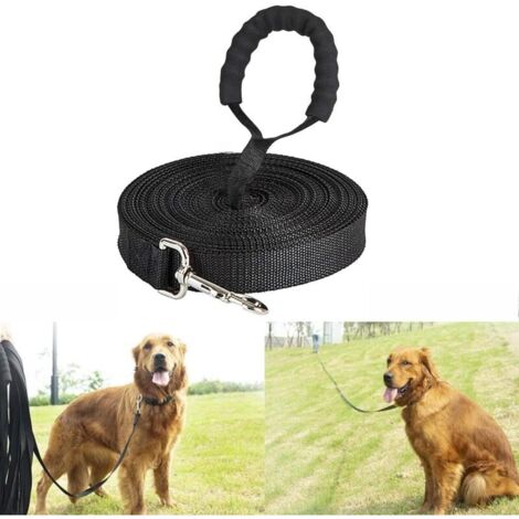Longe pour Chien - Longe Chien 5m 10m 15m 20m 30m Laisse pour Chien, Laisse de Dressage avec Poignée pour Chiens