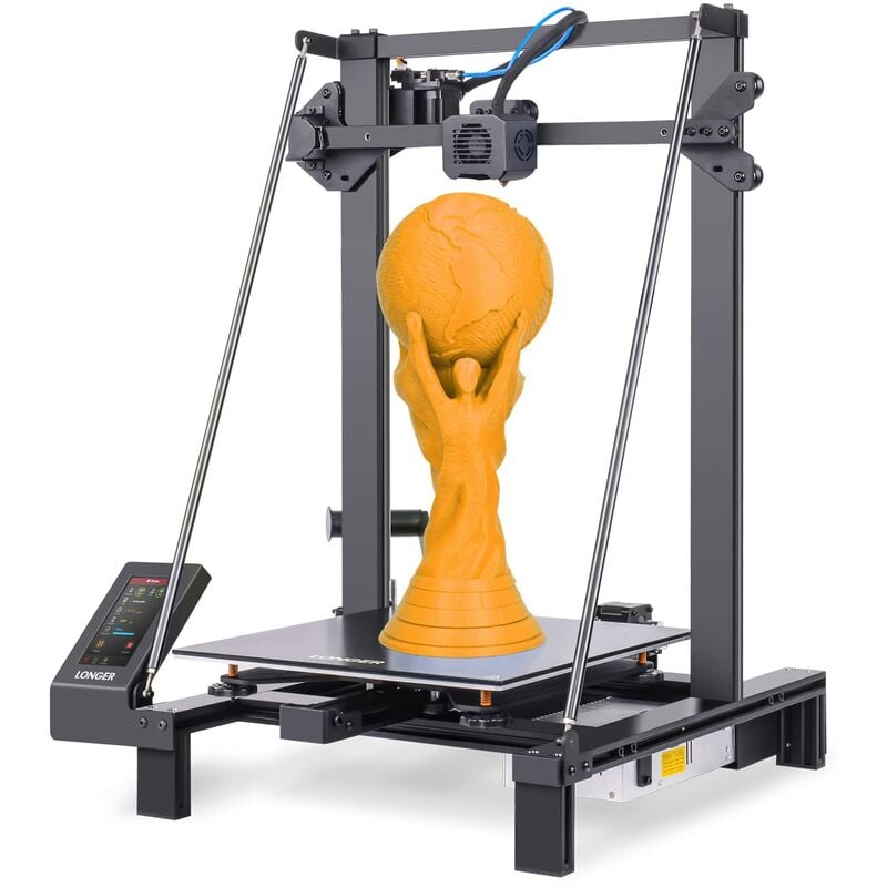 Amélioré LK5 Pro Imprimante 3D, Kit de Ventilateur Double Amélioré, 90% Pré-Assemblé, Taille d'impression 300x300x400mm, Plate-Forme en Verre