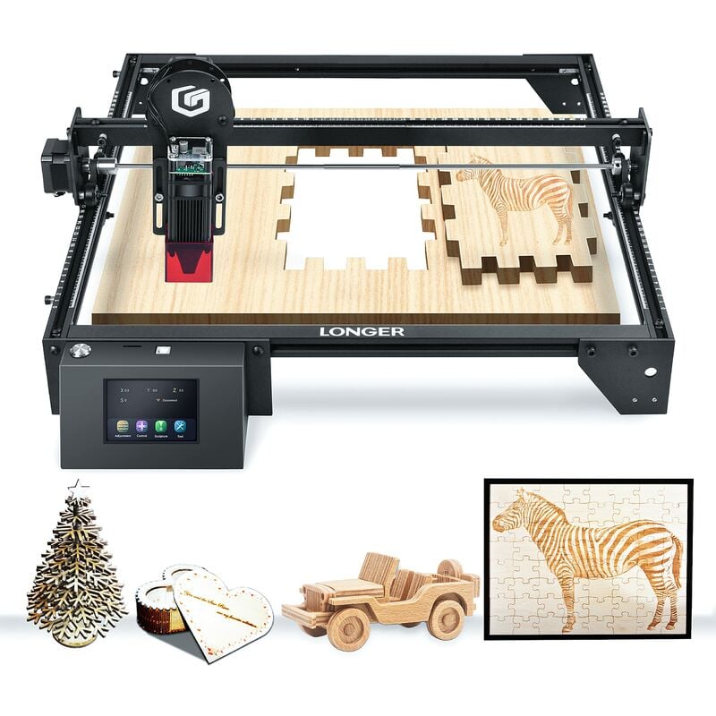 RAY5 10W Machine à graver laser 60 w – 10 w Output Laser Cutter Offline Appareil de gravure Acrylique Gravure laser Machine pour verre, céramique,