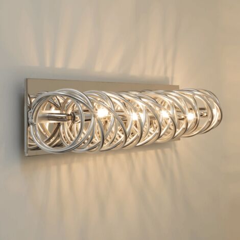 Longue lampe chromée très design 62 cm - Memphis
