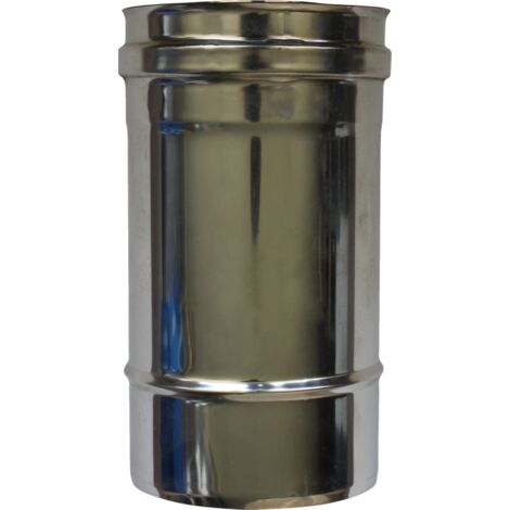 Longueur droite 250 mm simple paroi inox - Ø 100