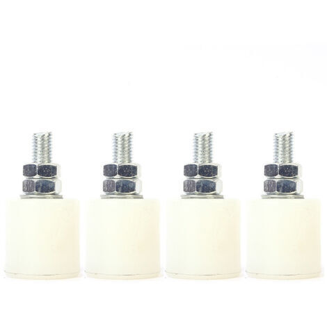 Longziming – Guide porte coulissante nylon 40 x 40 mm – Pack de 4 roulettes – Résistant à l'usure et à la corrosion – Pour portes électriques et coulissantes