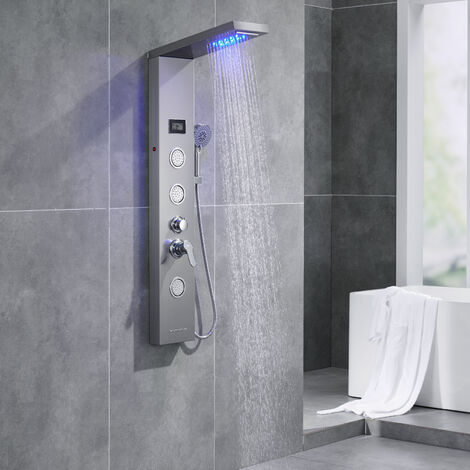 Duschpaneel Edelstahl Handbrause Regendusche Duscharmatur Duschsäule Duschsystem 