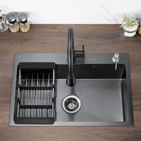 Évier Inox de Cuisine 1 Bac Professionnel avec Établi, 120 x 50 x 94 cm Évier  Inox Autoportant avec Robinet, Évier Extérieur et Intérieur, Plonge Inox  pour Cuisine, Restaurant, Garage, Jardin : : Bricolage