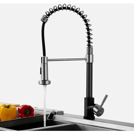 Robinet basse pression en acier inoxydable LONHEO pour cuisine Robinet de cuisine basse pression avec Mitigeur pivotant /à 360 /° pour robinetterie pour /évier