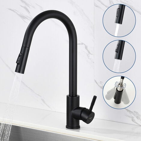 FORIOUS Rubinetto Lavello Cucina, Miscelatore Cucina Con Doccetta  Estraibile Rubinetti Per Lavelli Da Cucina, Acciaio Inox -  -  Offerte E Coupon: #BESLY!