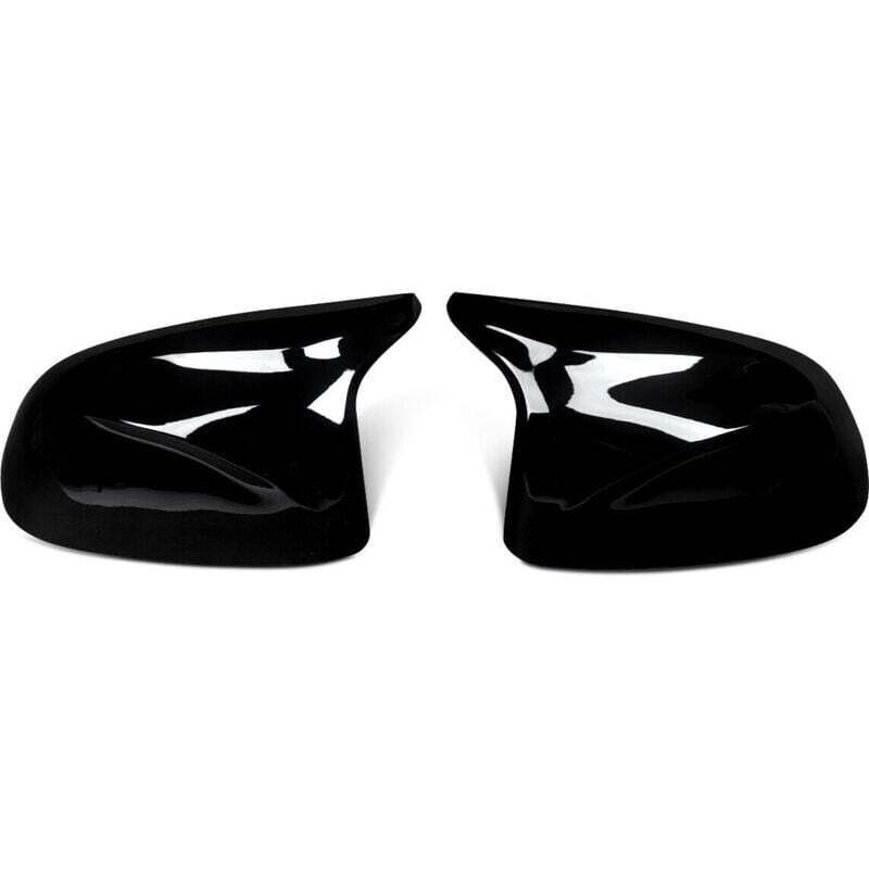 Image of SNQ - Look Schwarz glänzend Rückspiegelabdeckung für bmw X3 F25 X5 F15 X6 F16 2014-2018,